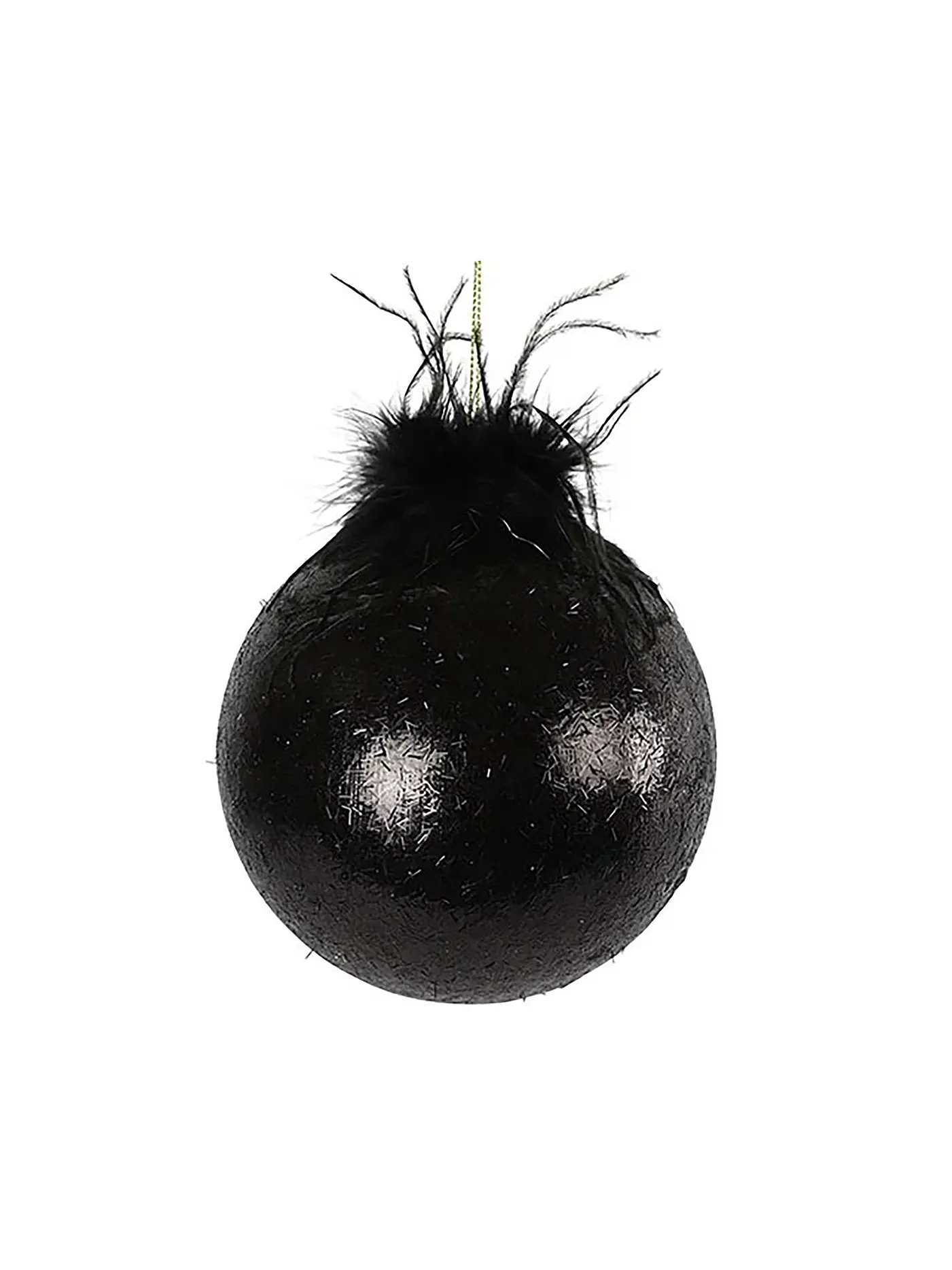 COUNTRYFIELD | Weihnachtskugel FANCY Medium 10cm Schwarz | 